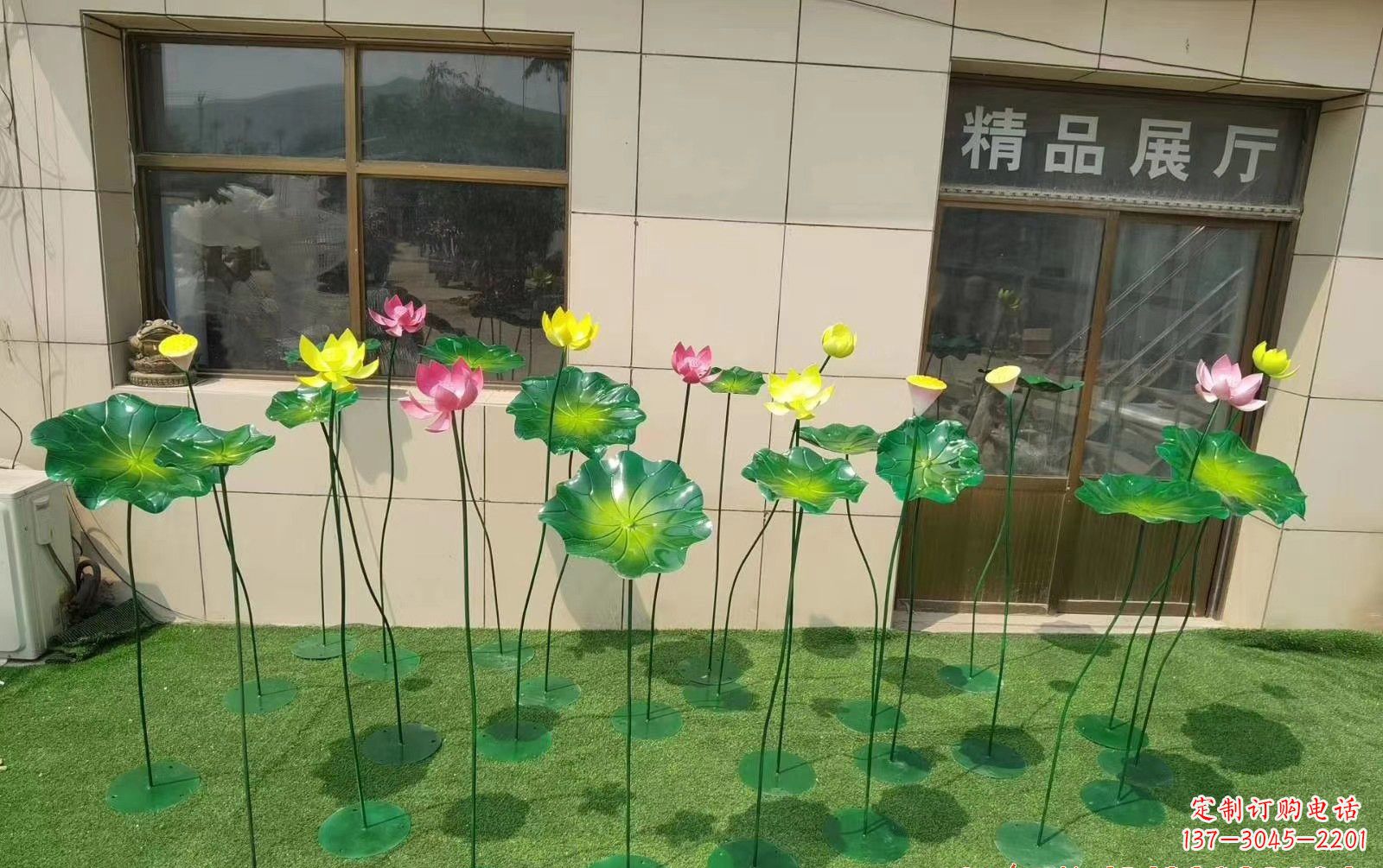 荷花雕塑 - 不锈钢/喷漆/荷花/景观 荷花雕塑 - 不锈钢/喷漆/荷花/景观