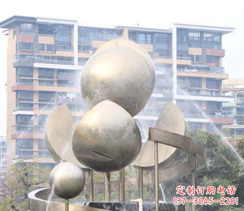 喷泉雕塑 - 不锈钢/喷泉 喷泉雕塑 - 不锈钢/喷泉