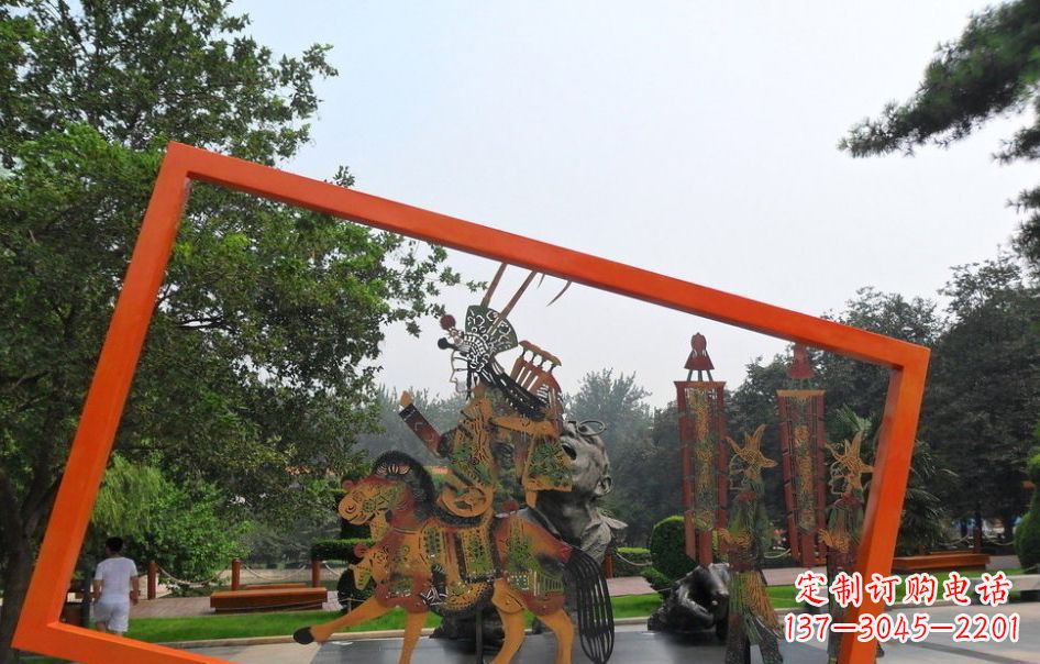 皮影戏雕塑 - 不锈钢/皮影戏/景观 皮影戏雕塑 - 不锈钢/皮影戏/景观