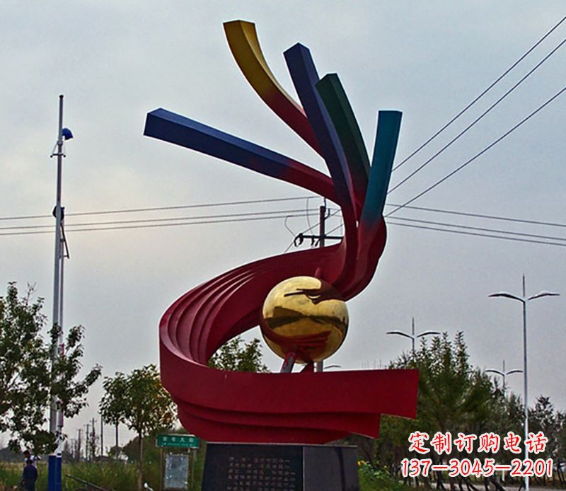 飘带雕塑 - 不锈钢/飘带/广场/景观 飘带雕塑 - 不锈钢/飘带/广场/景观