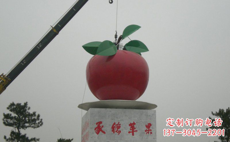 不锈钢/苹果-不锈钢苹果雕塑 (2) 不锈钢/苹果-不锈钢苹果雕塑 (2)