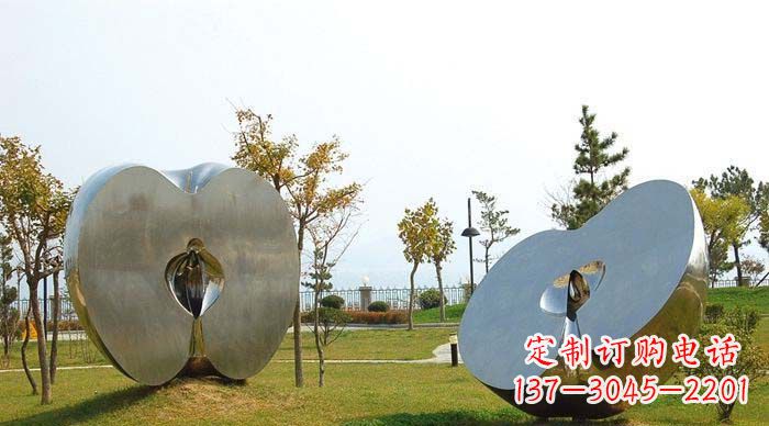 不锈钢/苹果-不锈钢苹果雕塑1 不锈钢/苹果-不锈钢苹果雕塑1