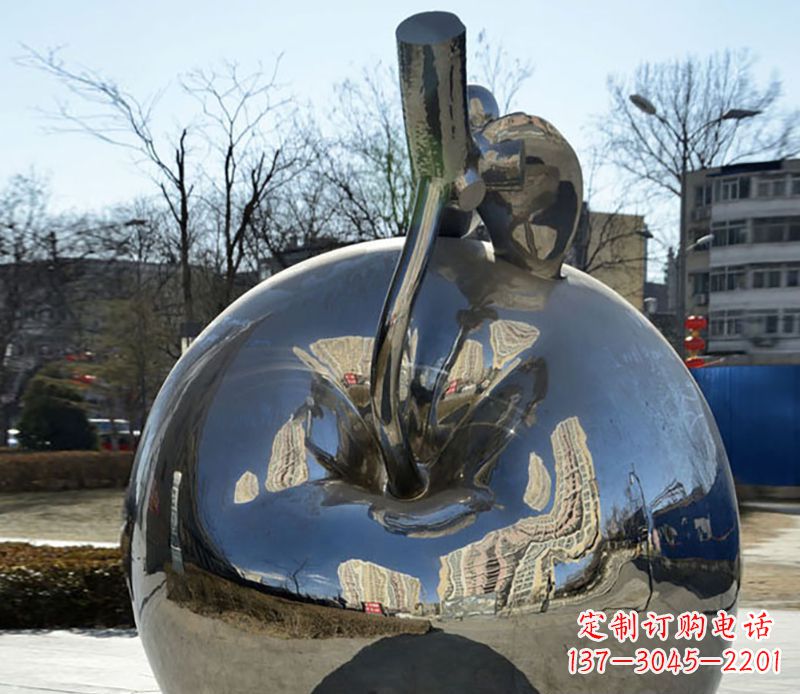 镜面雕塑 - 不锈钢/苹果/镜面 镜面雕塑 - 不锈钢/苹果/镜面