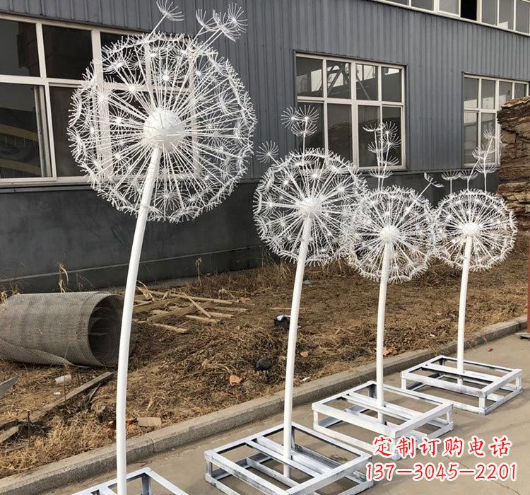 不锈钢蒲公英城市雕塑