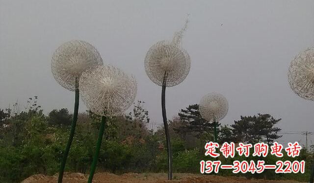 蒲公英雕塑 - 不锈钢/蒲公英/公园/景观 蒲公英雕塑 - 不锈钢/蒲公英/公园/景观