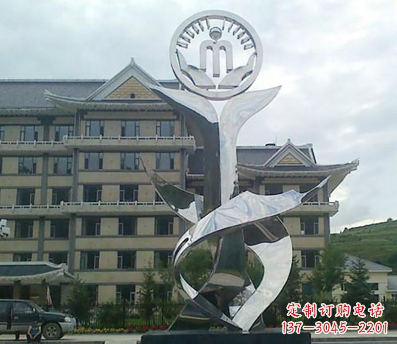 不锈钢企业雕塑