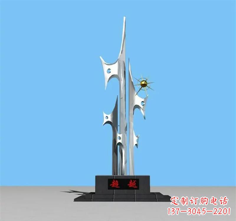 不锈钢企业腾飞雕塑