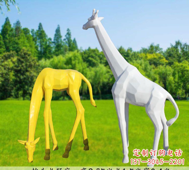 切面雕塑 - 不锈钢/切面/长颈鹿 切面雕塑 - 不锈钢/切面/长颈鹿