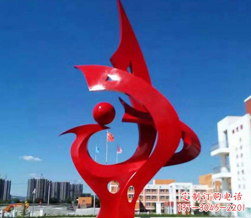 不锈钢球公园景观雕塑