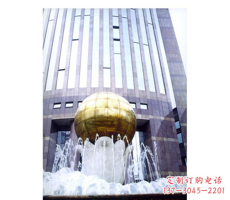 不锈钢球广场雕塑