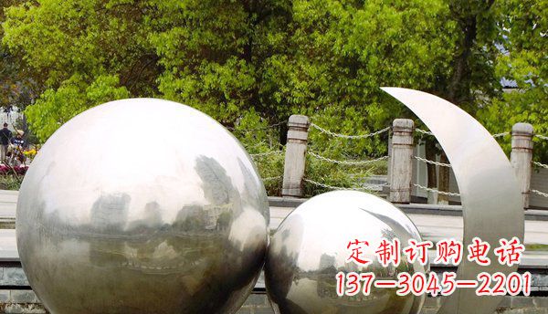 月亮雕塑 - 不锈钢/球形/地球/月亮 月亮雕塑 - 不锈钢/球形/地球/月亮