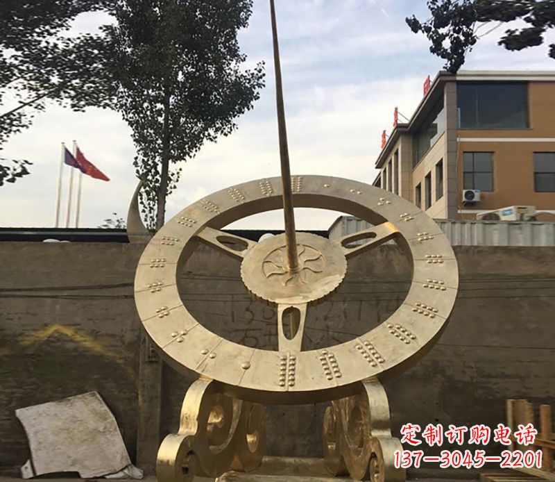 不锈钢日晷雕塑