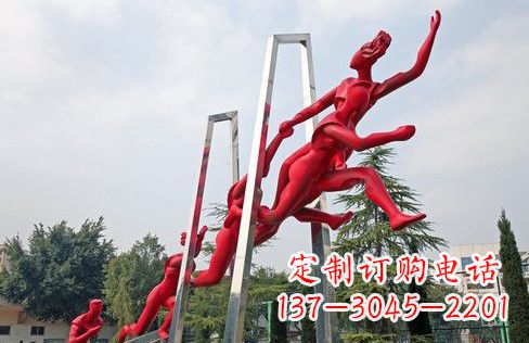 不锈钢赛跑人物雕塑