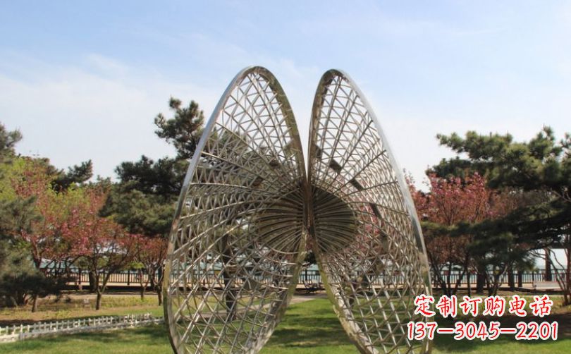 不锈钢扇贝公园景观雕塑