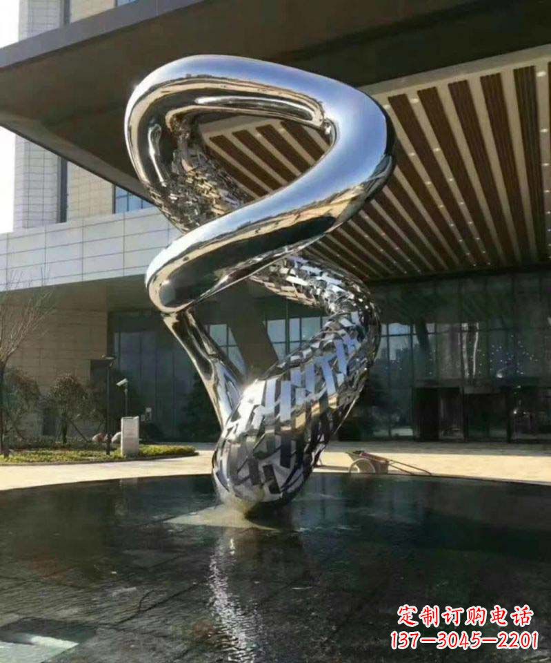 不锈钢商场大型抽象雕塑