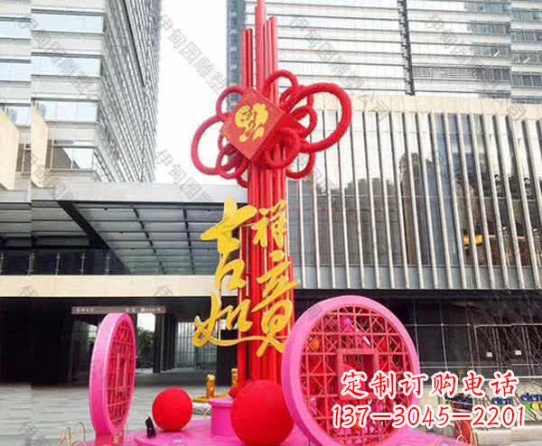 不锈钢商场剪纸景观摆件