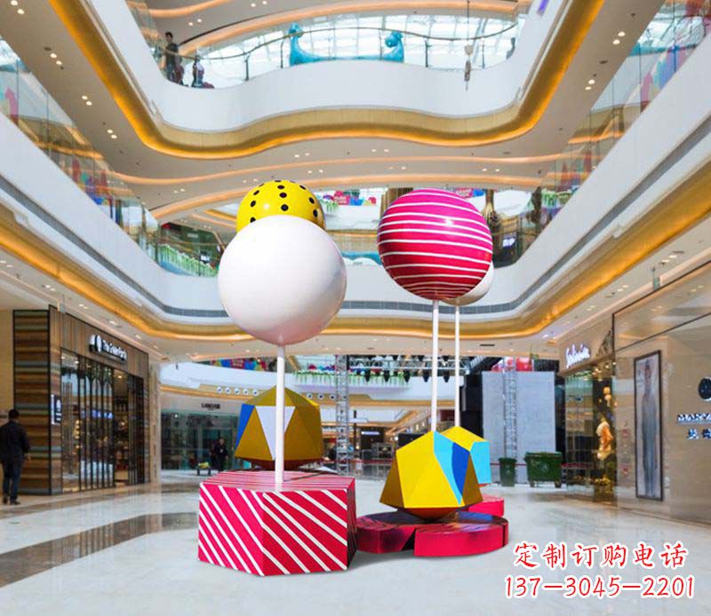 不锈钢商场艺术美陈摆件雕塑