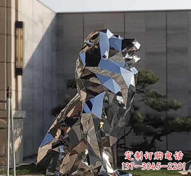 不锈钢狮子雕塑2