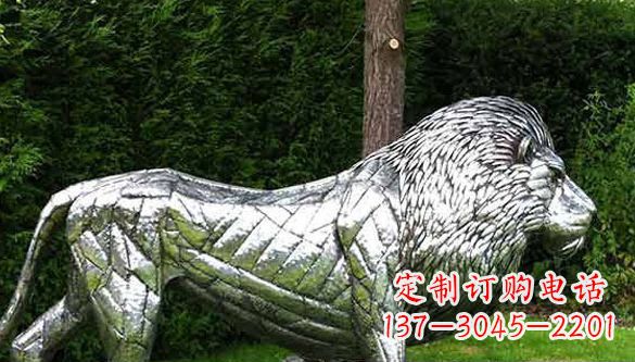 不锈钢/狮子/动物-不锈钢狮子动物雕塑 不锈钢/狮子/动物-不锈钢狮子动物雕塑