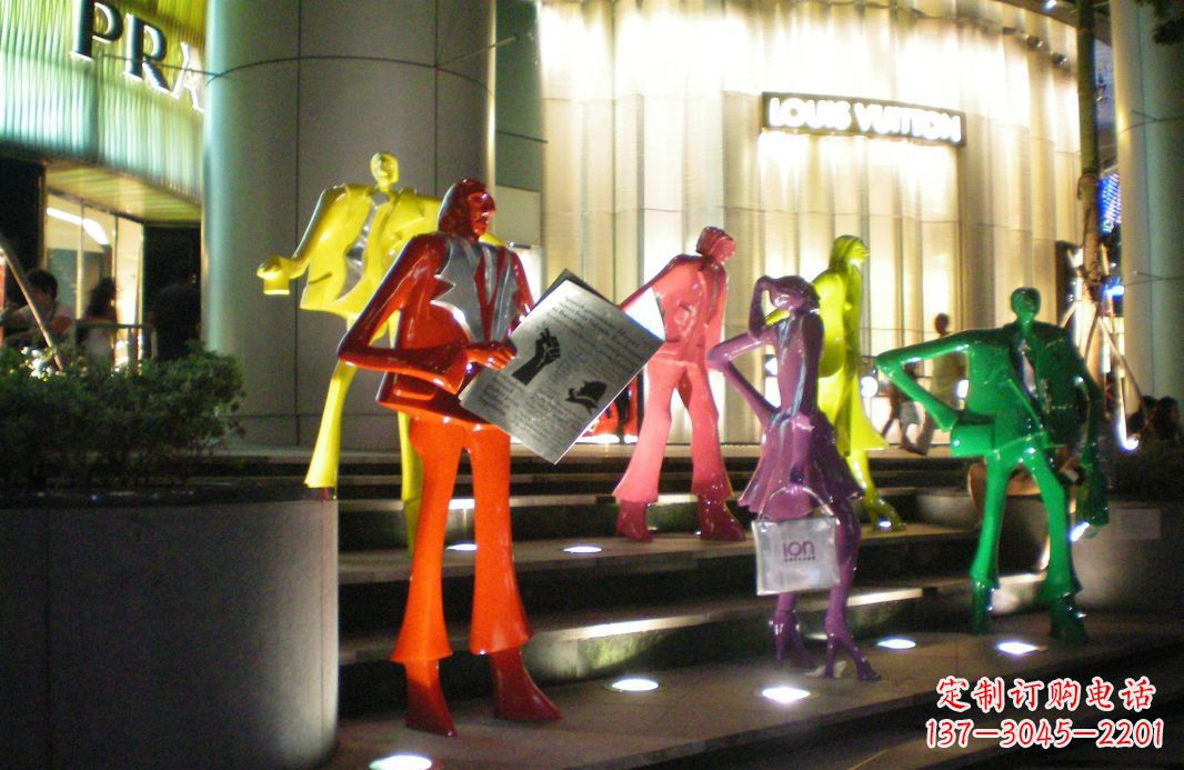 不锈钢时尚人物雕塑