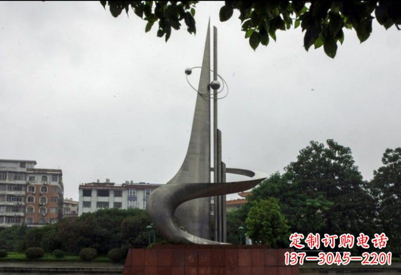 不锈钢世纪之光雕塑
