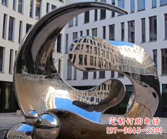 不锈钢售楼部景观雕塑