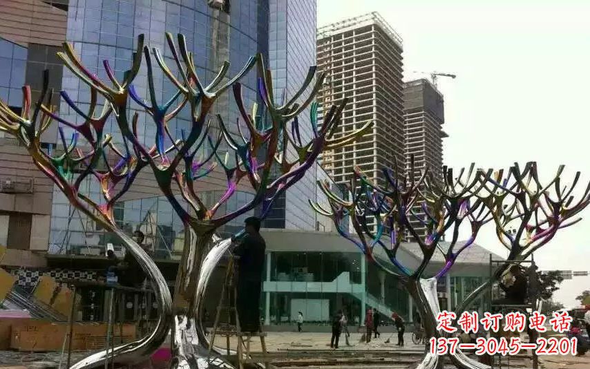 树枝雕塑 - 不锈钢/树枝/景观 树枝雕塑 - 不锈钢/树枝/景观