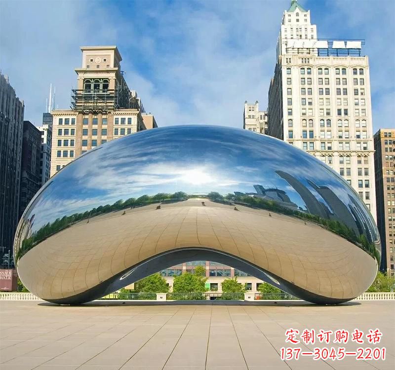 不锈钢水滴艺术雕塑