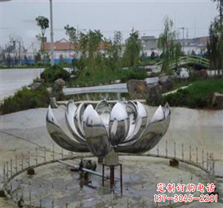 荷花雕塑 - 不锈钢/水景/艺术/荷花 荷花雕塑 - 不锈钢/水景/艺术/荷花