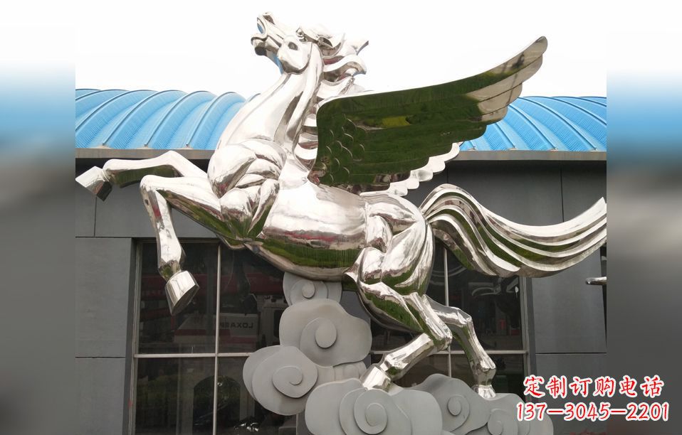 不锈钢飞马雕塑:艺术的精髓 不锈钢飞马雕塑:艺术的精髓