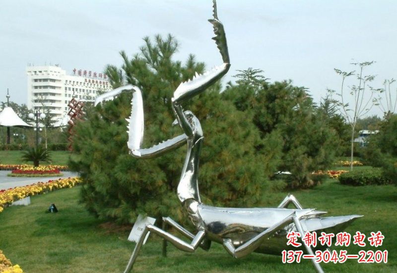 螳螂雕塑 - 不锈钢/螳螂 螳螂雕塑 - 不锈钢/螳螂