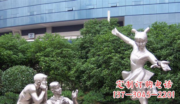 不锈钢/踢毽子/儿童-不锈钢踢毽子儿童雕塑 不锈钢/踢毽子/儿童-不锈钢踢毽子儿童雕塑