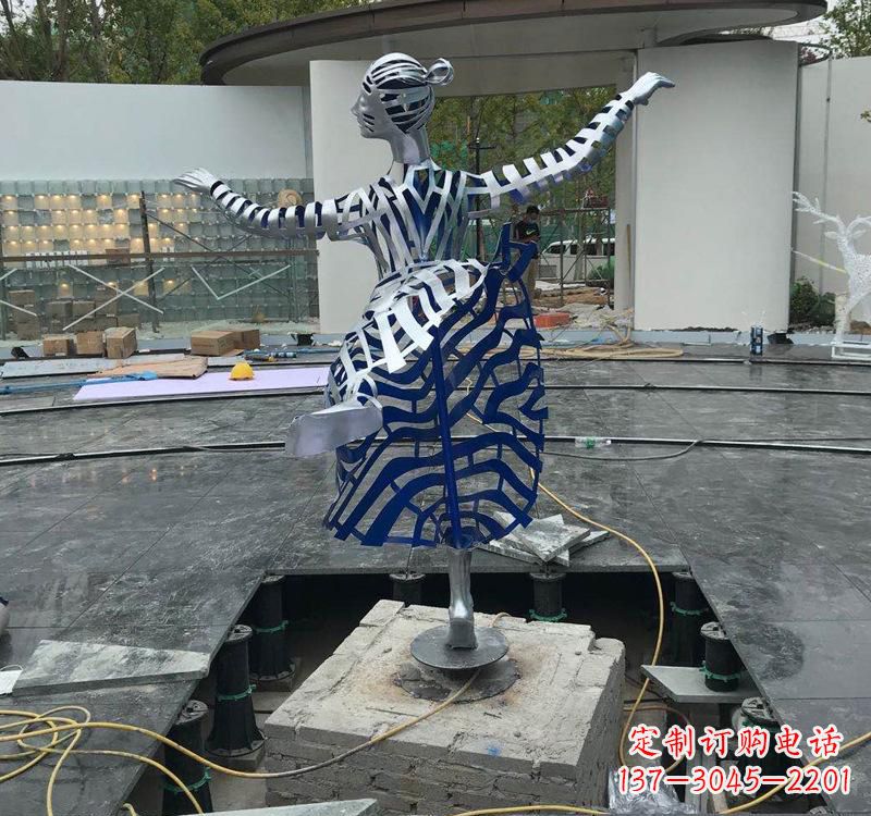 不锈钢/跳舞/女孩-不锈钢跳舞女孩雕塑 不锈钢/跳舞/女孩-不锈钢跳舞女孩雕塑