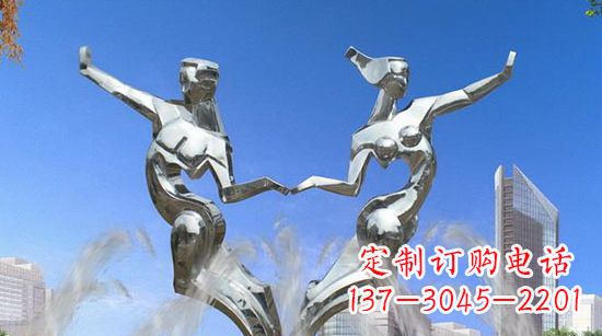 不锈钢跳舞人物雕塑