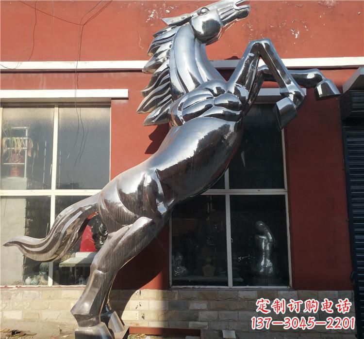 不锈钢/跃马-不锈钢跳跃马雕塑 不锈钢/跃马-不锈钢跳跃马雕塑