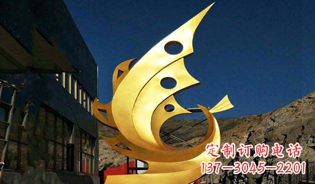 不锈钢铁艺凤凰摆件雕塑