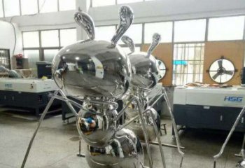 不锈钢蚂蚁步行街景观雕塑——融合现代科技与自然之美