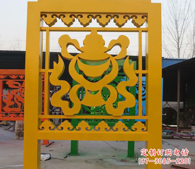 不锈钢庭院剪纸雕塑