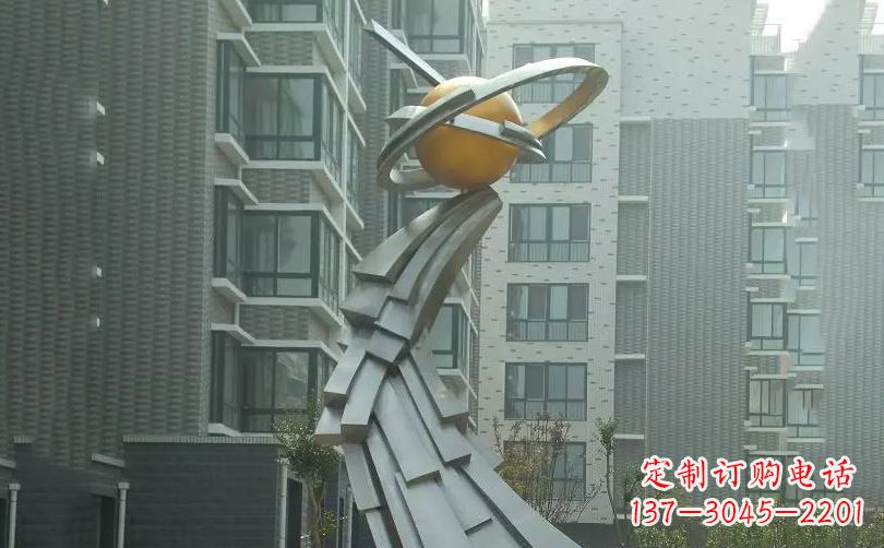 不锈钢未来之星广场雕塑