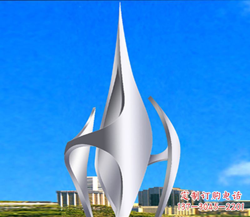 不锈钢希望之光广场景观雕塑
