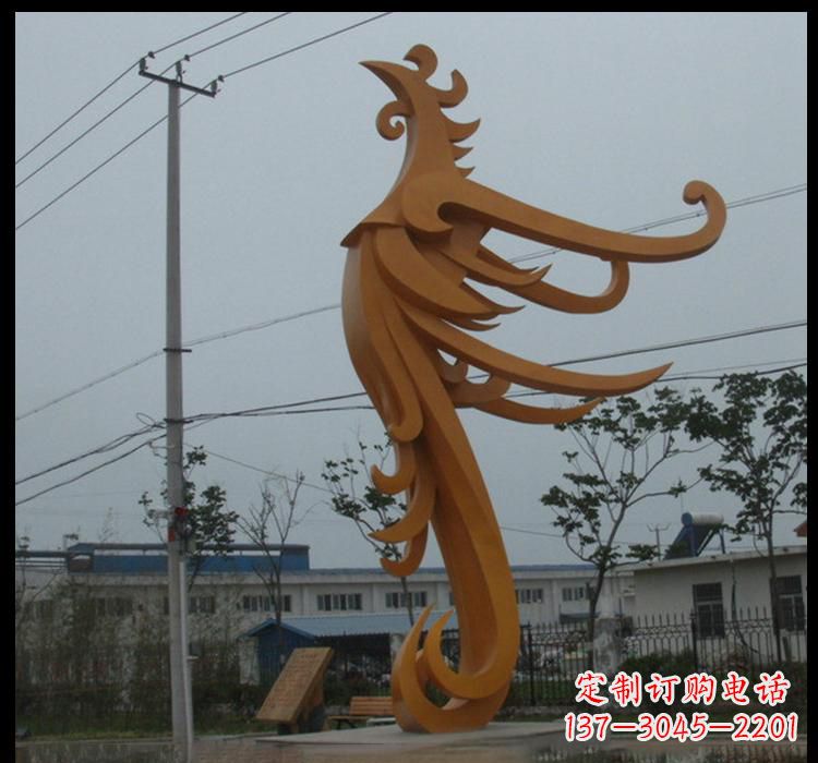 凤凰雕塑 - 不锈钢/现代/抽象/动物/凤凰 凤凰雕塑 - 不锈钢/现代/抽象/动物/凤凰