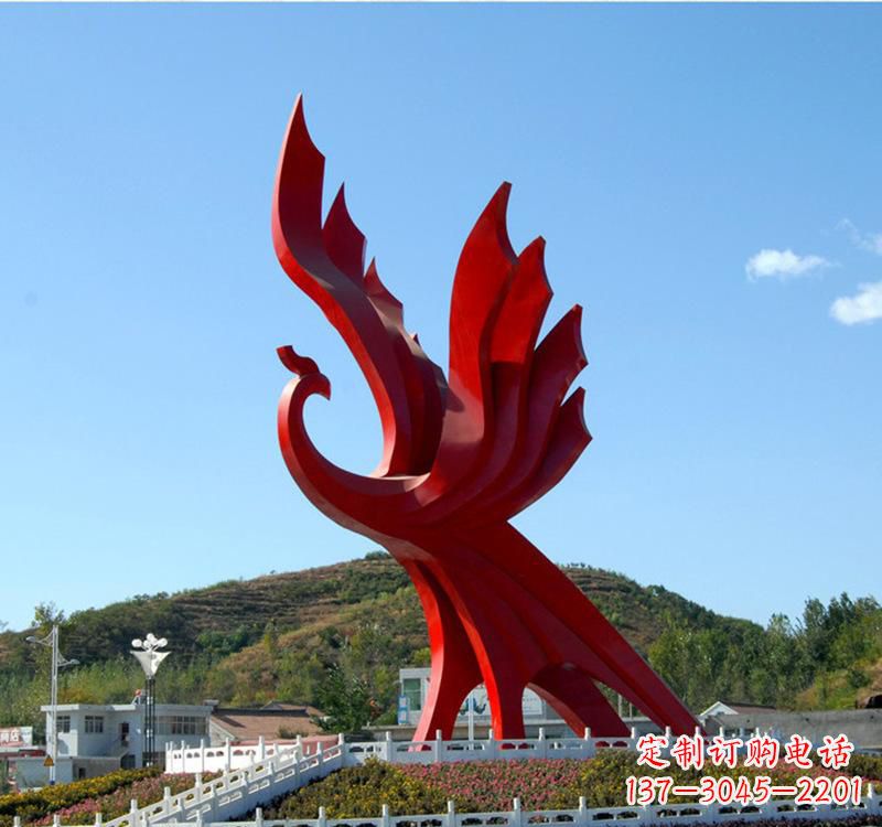凤凰雕塑 - 不锈钢/现代/凤凰 凤凰雕塑 - 不锈钢/现代/凤凰