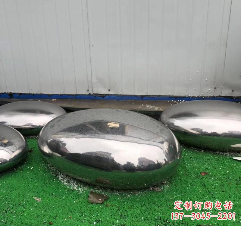 鹅卵石雕塑 - 不锈钢/现代艺术/鹅卵石 鹅卵石雕塑 - 不锈钢/现代艺术/鹅卵石