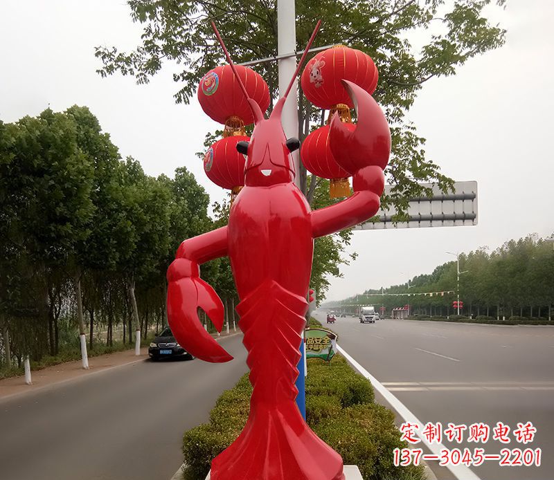 龙虾雕塑 - 不锈钢/龙虾/景观 龙虾雕塑 - 不锈钢/龙虾/景观