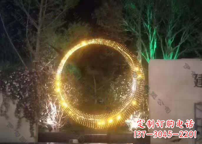 不锈钢小区灯饰景观雕塑