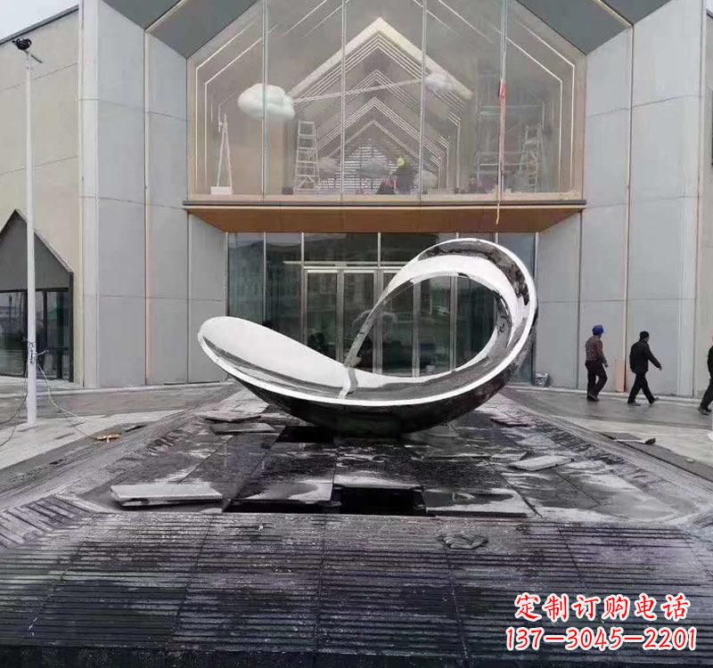 不锈钢小区动物鱼雕塑