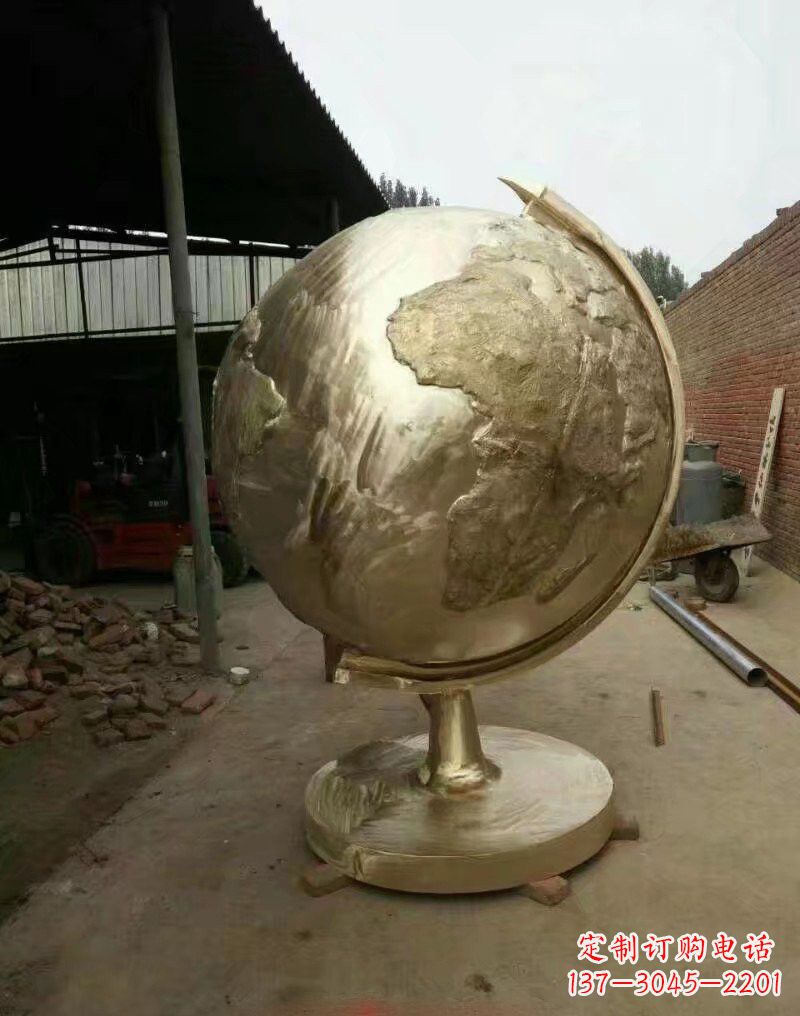地球仪雕塑 - 不锈钢/校园/企业/地球仪 地球仪雕塑 - 不锈钢/校园/企业/地球仪