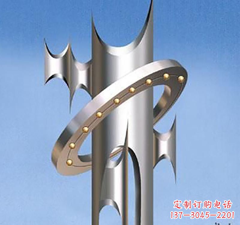 不锈钢校园知识标识雕塑