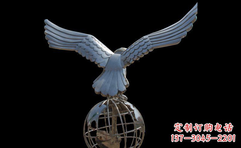 不锈钢雄鹰雕塑