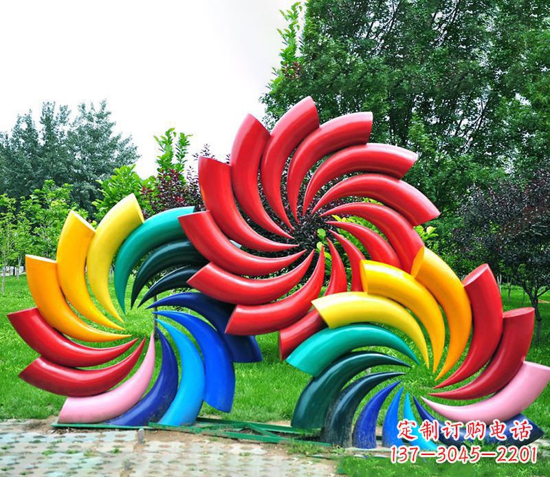 不锈钢烟花景观雕塑2